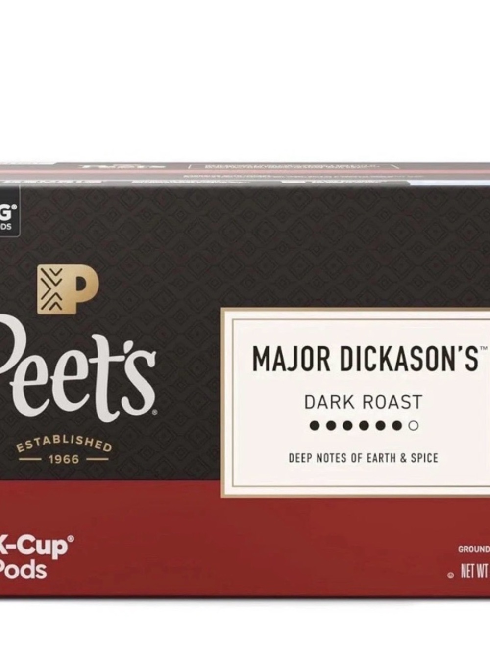 New-Peet’s Major Dickason's Dark Roast K-Cup Pods-75 ct